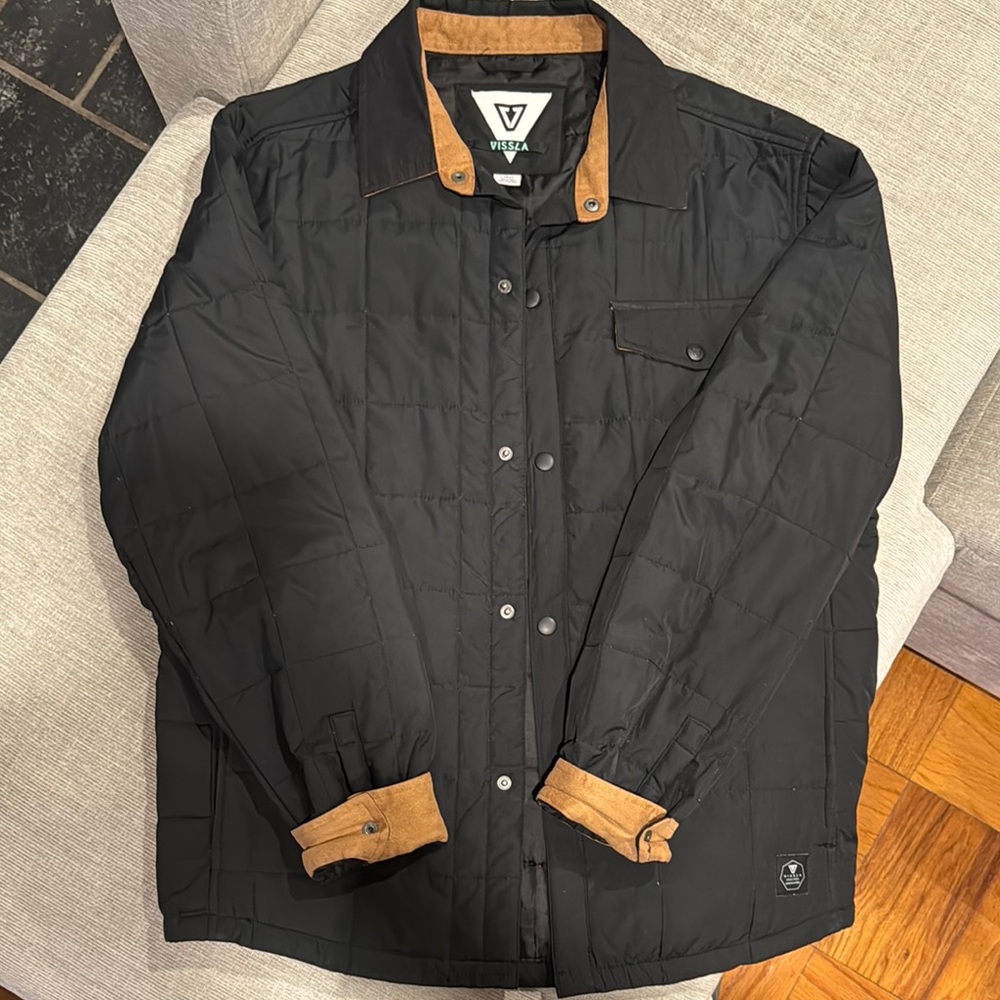 Vissla Men's Black and Tan Jacket